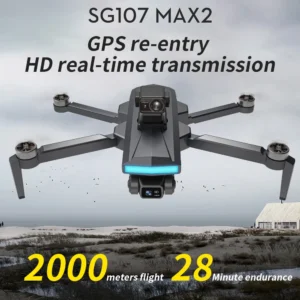 Sg107max2 Mini Drone WIFI 4K HD Dual Camera FPV Optical Flow Gesture