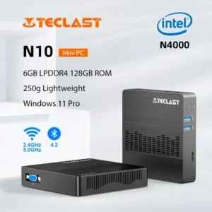 Teclast N10 Mini PC Intel N4000 6GB LPDDR4 128GB ROM M.2 SSD Expansion