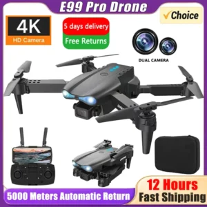 E99 Pro Drone Quadcopter Remote Control Handle Four Axis Aircraft HD 6K
