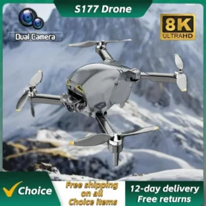 S177 8K Professional Drone Obstacle Avoidance Dual Camera Brushless