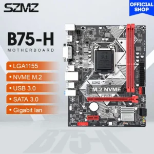 Top SZMZ B75 H Gaming PC Motherboard LGA 1155 Support DDR3 RAM NVME