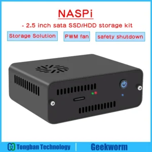 Geekworm Naspi 2.5 Inch SATA HDD / SSD NAS Case Storage Kit For