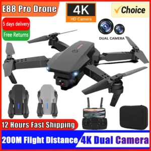 E88pro RC Drone 4K Professinal With 1080P Wide Angle Dual HD Camera