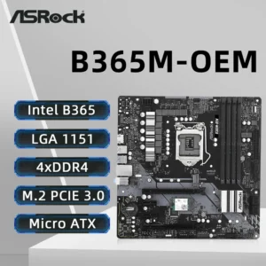 Asrock B365M Motherboard LGA 1151 Intel B365 DDR4 2666 Supports 9TH And