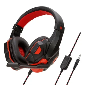 Gaming Headphones 3.5MM Wired PC Bass Stereo Gamer Headset Phone Laptop