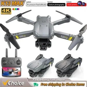 K13 MAX RC Drone 4K Professinal With 1080P Wide Angle Dual HD Camera