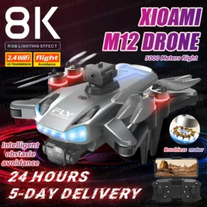 The M12 RC Drone 8K Brushless Professional Edition Is Equipped With A