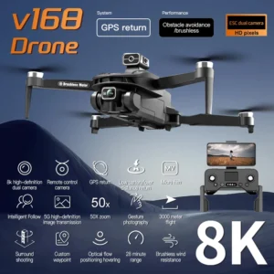 V168 Drone 8K 5G GPS Professional HD Aerial Photography Dual Camera