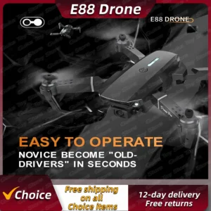 E88pro Foldable RC Drone 4K Professinal Dual HD Camera Mobile
