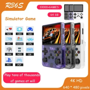 R36S Handheld Game Console R35s Plus Video Game Console Linux System
