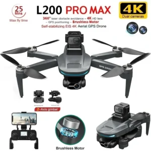 L200 PRO MAX Drone GPS 4K Professional 2 Axis Gimbal 360° Obstacle