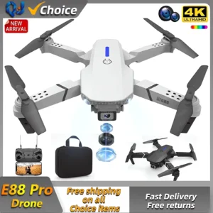 E88pro RC Drone 4K Professinal With 1080P Wide Angle HD Camera Foldable