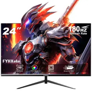 Fyhxele 24INCH 180HZ Gaming Monitor 1K FHD Computer Display 1MS