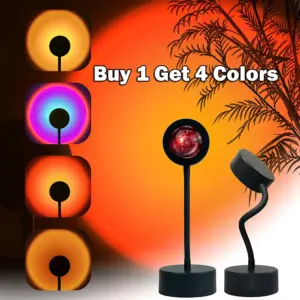 USB Sunset Lamp Sunset Projector Mood Light Living Room Bedroom Night