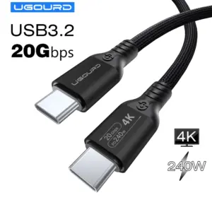 Full Function 20GBPS Type C Cable Usb3.2 GEN2 *2 USB C 20G Data