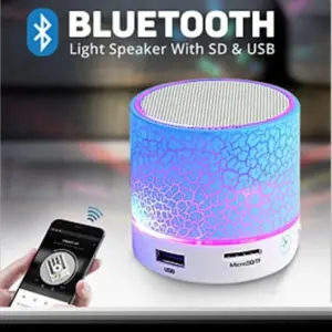 Mini Bluetooth Speaker Wireless Loudspeaker Crack LED SD Card USB