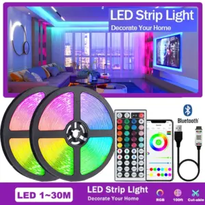 USB 5V Strip LED Lights Tape RGB 5050 Wall Room APP Remote Control
