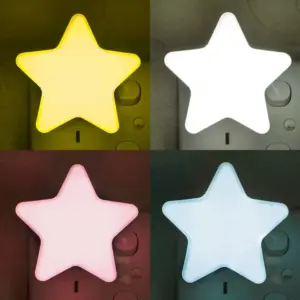 LED Stars Night Lights EU / US Plug Night Lamp Light Home Decoration