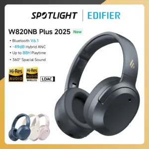 Edifier W820nb Plus Ver. ANC Wireless Headphone Bluetooth 6.1 Over Ear