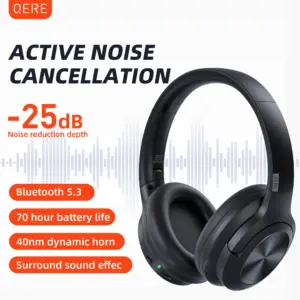 Wireless Headphones QERE E80 Earphone Bluetooth 5.3 ANC Noise