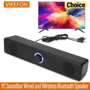 PC Soundbar Wired And Wireless Bluetooth Speaker USB Powered Soundbar