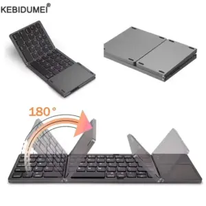Folding Bluetooth Keyboard With Touchpad Android Windows Office Mini