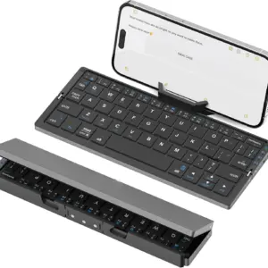 Jomaa Folding Keyboard Bluetooth Rechargeable For Laptop Ipad Phone