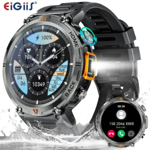 Eigiis KE3 Bluetooth Call Smartwatch For Men Full Touch Screen With