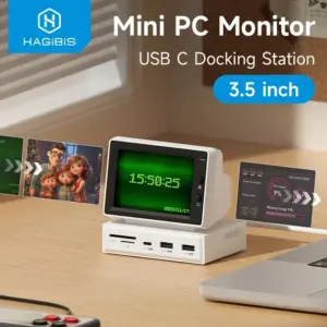 Hagibis 3.5inch IPS Mini Screen AIDA64 Mini PC CPU RAM HDD Data Monitor