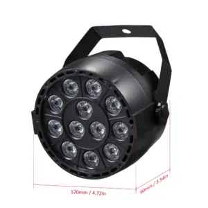 AC90 240V 12 Leds Par Lights 8 Channel RGBW Color Mixing Stage Lighting