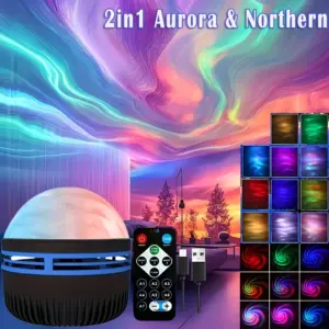 LED Starry Sky Galaxy Projector Ambient Light Aurora / Water Wave Night