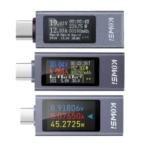 Type C Multi Function Digital Display DC Voltage Ammeter Power Meter DC