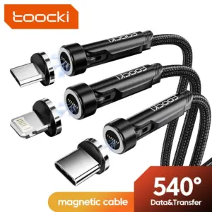 Toocki 540 Rotate Magnetic USB Type C Cable 12 X Xiaomi Fast Charger