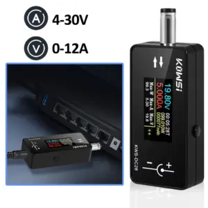 DC 4 30V 0 12A TFT HD Digital Voltmeter Power Meter Dc5.5*2.5 Interface