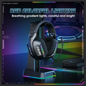 Onikuma GT808 Tri Mode Gaming Headset RGB Lighting 2.4G Wireless Gaming