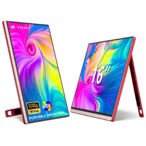 VEOUT 16INCH Portable Monitor, 1200P IPS Laptop Monitor USB Type C