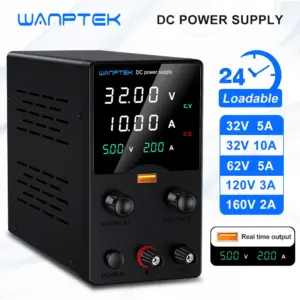 Wanptek DC Lab Power Supply 32V 62V 120V 160V Adjustable Switching