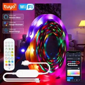 1 30M / 100FT USB LED Strip Lights Tuya APP Control Color Changing 5050