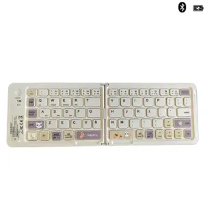 Three Bluetooth Wireless Folding Keyboard 67 Keys Cute Style