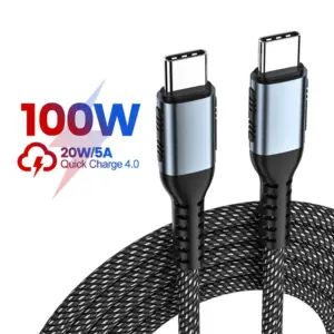 USB C To Type C Cable For Macbook Pro Quick Charge 4.0 PD 100W 5A Fast