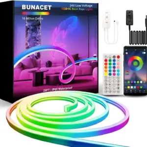 RGB Neon LED Strip 8 / 16M IP65 Waterproof DIY USB Neon Strip Tuya App