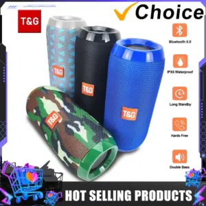 T&G TG117 Portable Bluetooth Speaker Outdoor Wireless Woofer Free Call