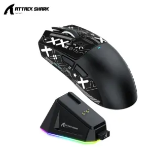 X11 Attack Shark Gaming Mouse Wireless 1K HZ PAW3311 Macro Magnetic RGB