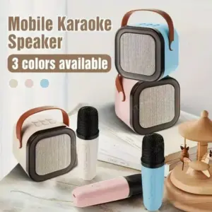 K12 Karaoke Machine Portable Bluetooth 5.3 PA Speaker System With 1 2