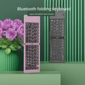 Wireless Bluetooth Folding Keyboard Office Silent Notebook Tablet Ultra