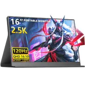 Amoudo 16" 2560*1600P 120HZ Portable Monitor FHD Laptop Monitor Screen