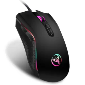 Popular Choice HXSJ A869 Optical Ergonomic RGB ABS 4 Level Resolution