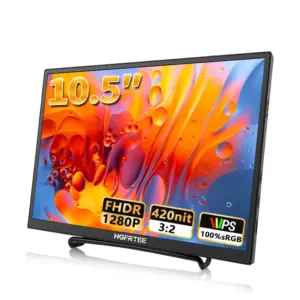 Hgfrtee 10.5 Inch Portable Monitor 420CD / M ² FHD 1280P 100% SRGB
