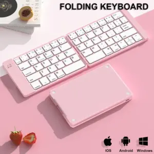 Mini Foldable Keyboard Rechargable Portable Travel Bluetooth Wireless