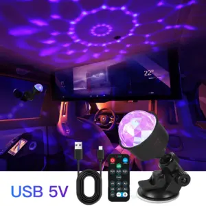 LED Stage Disco Light Rotating DJ Ball Strobe Colorful Magic Dance Car